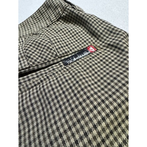 Y2K Quiksilver Shorts Mens 32 Brown Wide Leg Baggy Skater Embroidered Grunge - Picture 9 of 12